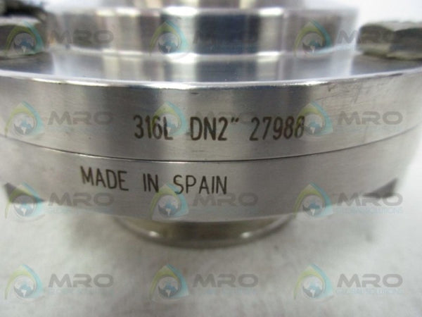 316L DN2 27988 BUTTERFLY VALVE WITH HANDLE  NSNP