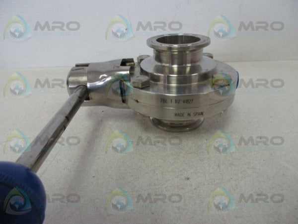 316L 1-1/2 41827 BUTTERFLY VALVE WITH HANDLE  NSNP