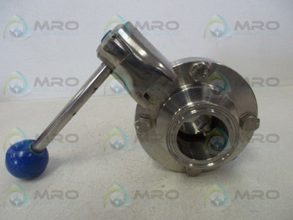 316L 1-1/2 41827 BUTTERFLY VALVE WITH HANDLE  NSNP