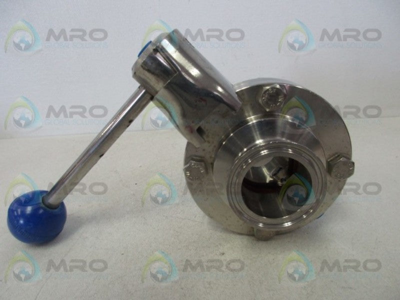 316L 1-1/2 41827 BUTTERFLY VALVE WITH HANDLE  NSNP