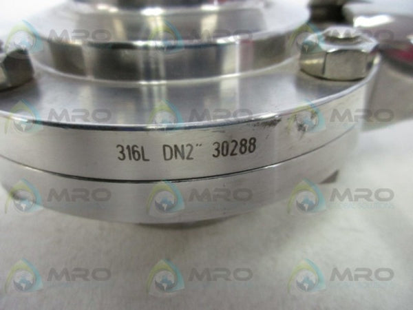 316L DN2 30288 BUTTERFLY VALVE WITH HANDLE  NSNP