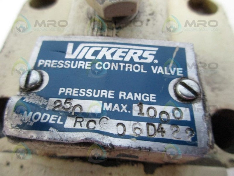 VICKERS RCG-06D422 PRESSURE CONTROL VALVE  UNMP