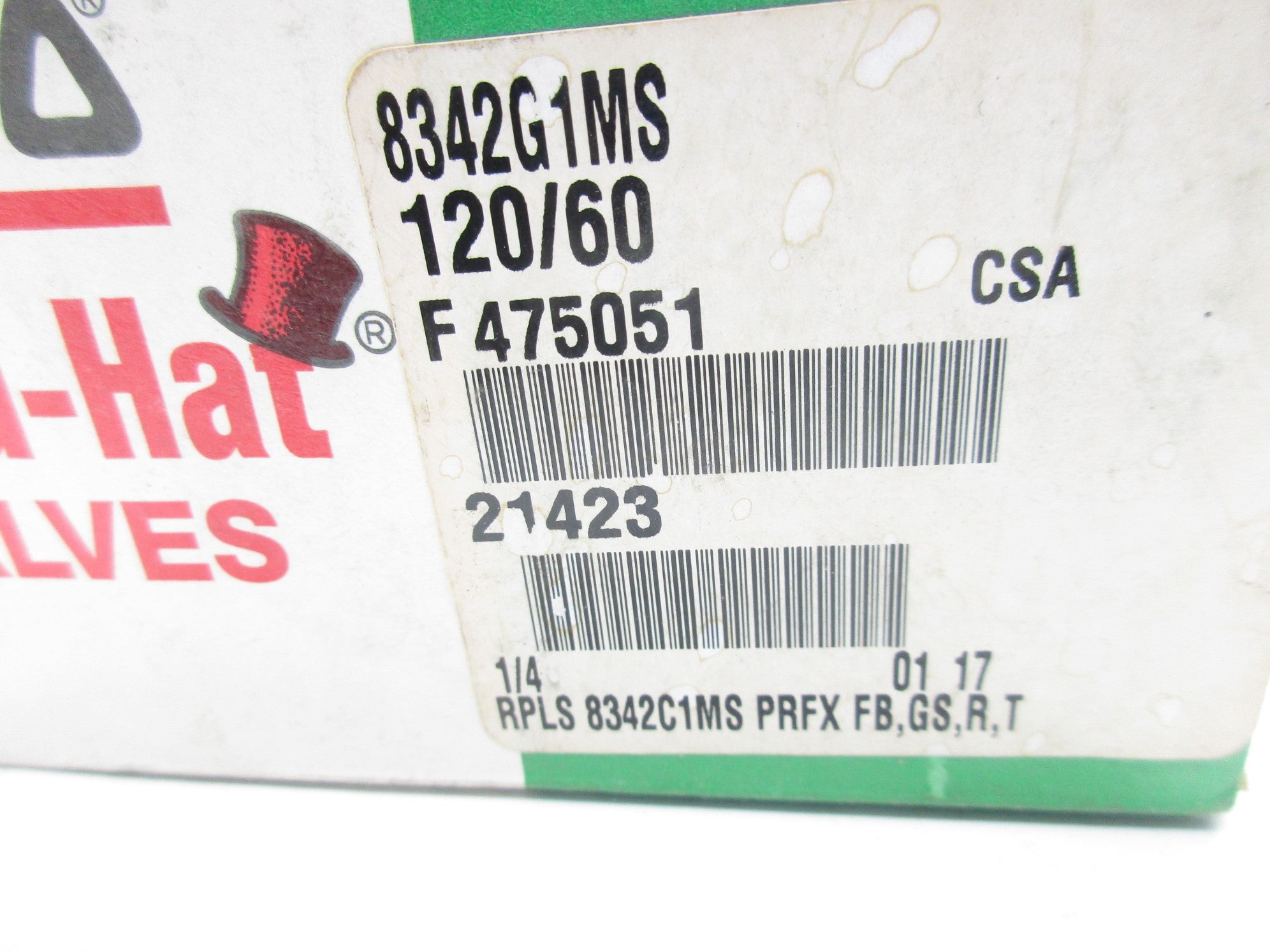 ASCO 8342G1MS 120V 100PSI 1/4" NSMP
