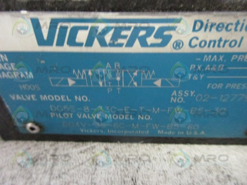 VICKERS DG5S-8-33C-E-T-M-FW-BD-30 DIRECTIONAL CONTROL VALVE  UNMP