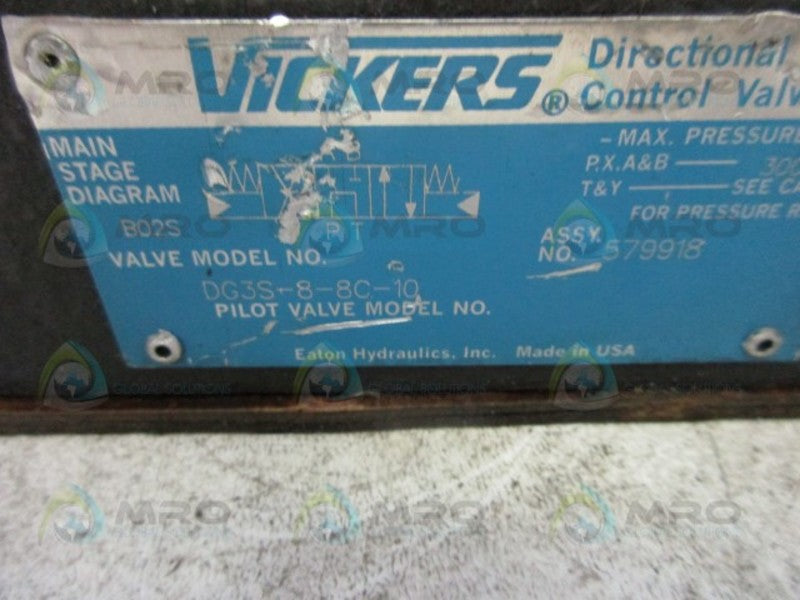 VICKERS DG3S-8-8C-10 DIRECTIONAL CONTROL VALVE  NSNP