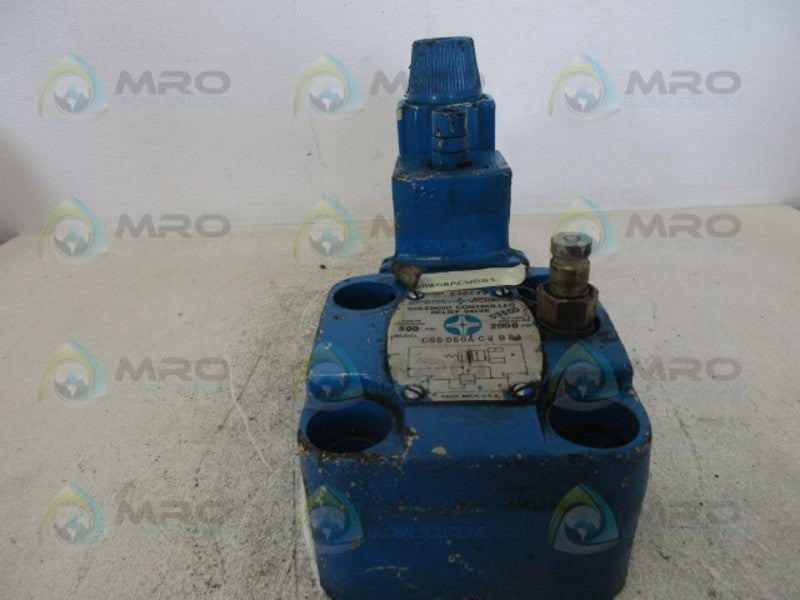 VICKERS CG5060A-CW-B-81 SOLENOID CONTROLLED RELIEF VALVE  UNMP