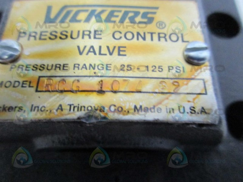VICKERS RCG-1074-22 PRESSURE CONTROL VALVE NSNP