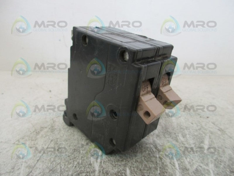 CUTLER HAMMER CH240 2 POLE 120/240 VAC CIRCUIT BREAKER (AS PICTURED)UNMP