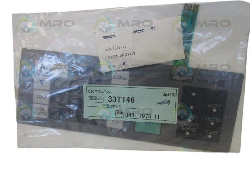ISHIDA DACS 048-7975-11 FACEPLATE (AS PICTURED)  NSNP