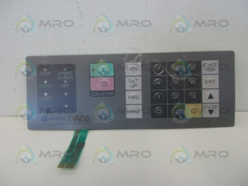 ISHIDA DACS 048-7975-11 FACEPLATE (AS PICTURED)  NSNP