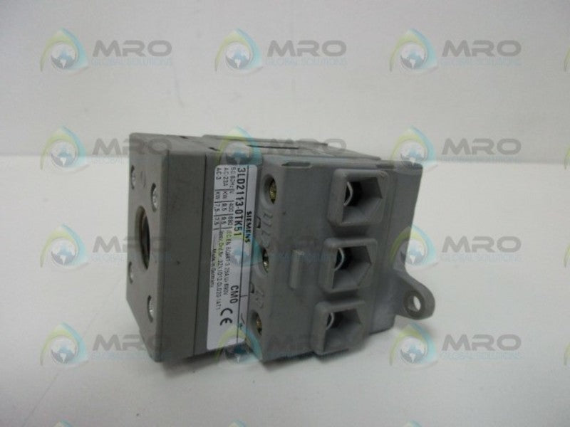 SIEMENS 3LD21130TK51 COMPACT NON FUSIBLE ROTARY SWITCH  UNMP