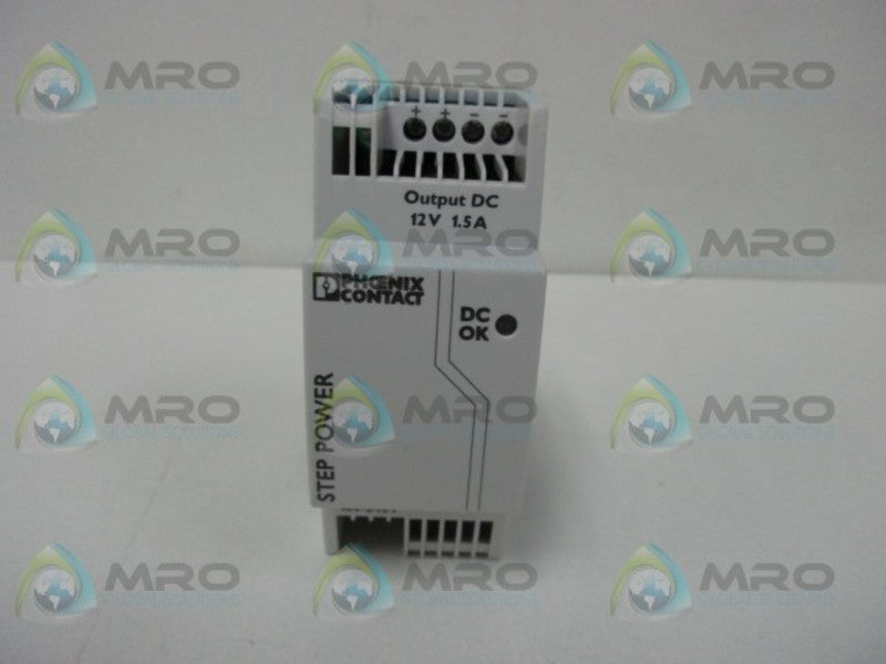 PHOENIX CONTACT STEP-PS/1AC/12DC/1.5 AC/DC POWER SUPPLY  NSMP