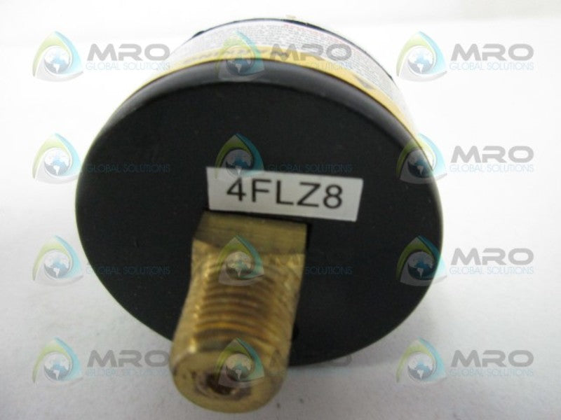 GRAINGER 4FLZ8 PRESSURE GAUGE 0-160 PSI 0-1100 KPA  NSMP