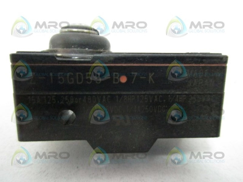 OMRON Z-15GD55-B-7-K SNAP SWITCH  UNMP