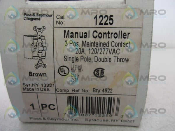PASS & SEYMOUR 1225 MANUAL CONTROLLER  NSMP
