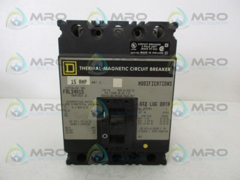 SQUARE D FAL34015R 15A (GREY)(REMANUFACTURED)  NSMP