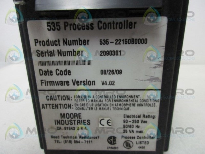 POWERS SERIES 535-22150B0000 PROCESS CONTROLLER  UNMP