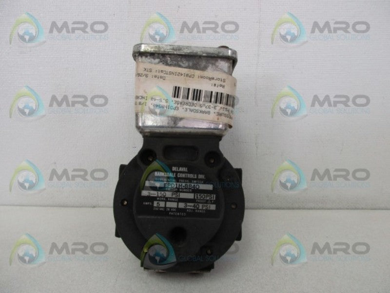 BARKSDALE EPD1H-BB40 DIFFERENTIAL PRESSURE SWITCH  UNMP