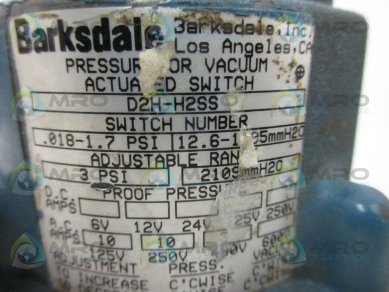 BARKSDALE D2H-H2SS DIRECTIONAL CONTROL VALVE  UNMP