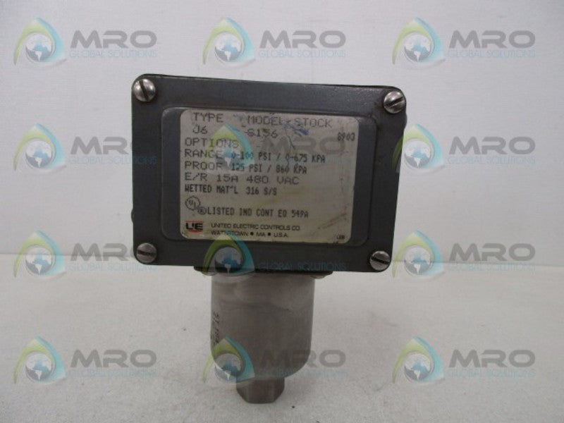 UNITED ELECTRIC J6 S156 PRESSURE CONTROL SWITCH  UNMP