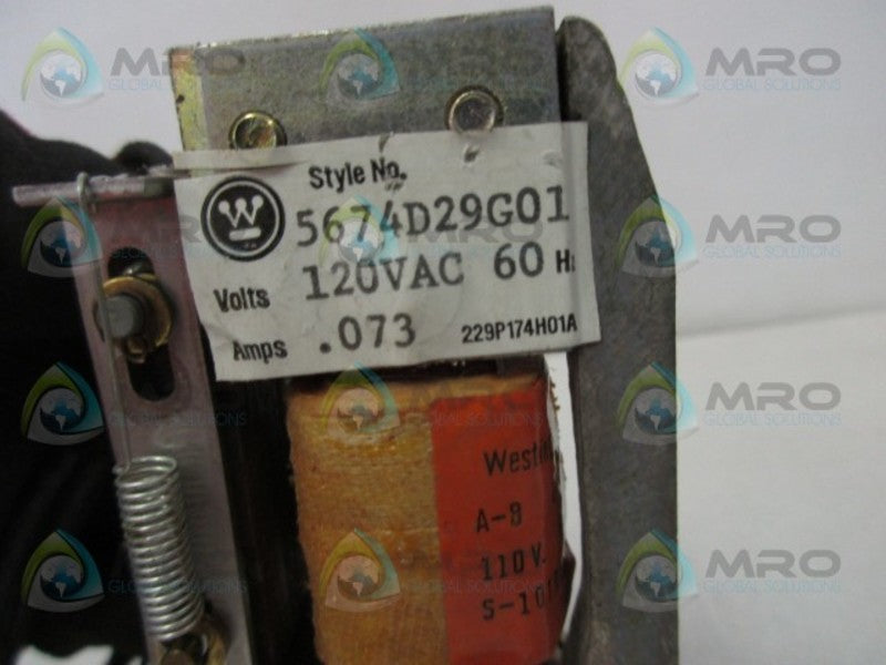CUTLER HAMMER 5674D29G01 LEFT HAND UNDERVOLTAGE  UNMP
