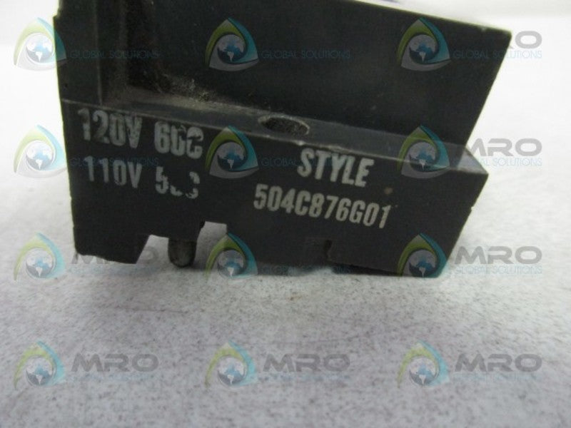 CUTLER HAMMER 504C876G01 COIL 120V  UNMP