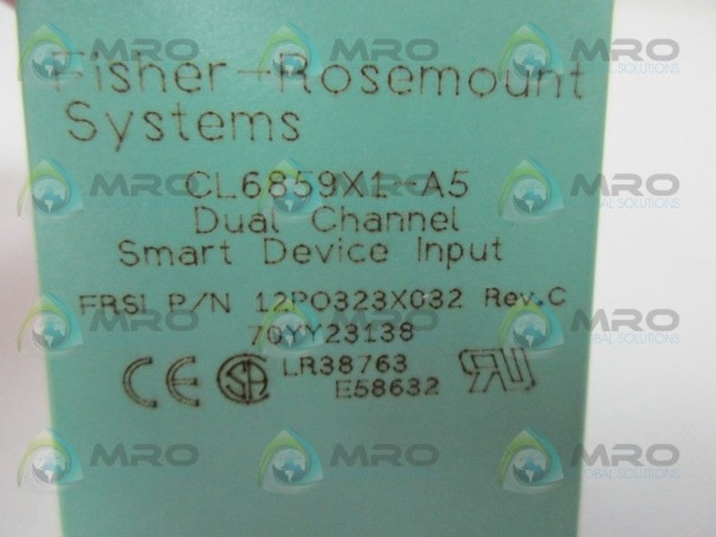 FISHER ROSEMOUNT CL6859X1-A5 DUAL CHANNEL SMART DEVICE INPUT  UNMP