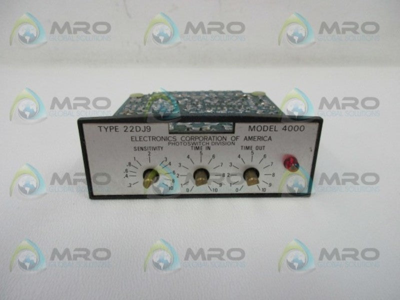 ECA 22DJ9-4000 PHOTOSWITCH TIME DELAY CONTROL MODULE  UNMP