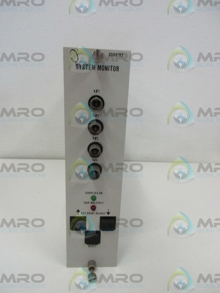 BENTLY NEVADA 3300/03-01-00 SYSTEM MONITOR  UNMP