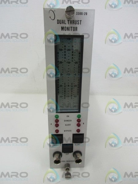 BENTLY NEVADA 3300/20-03-01-00-00 DUAL THRUST MONITOR  NSNP