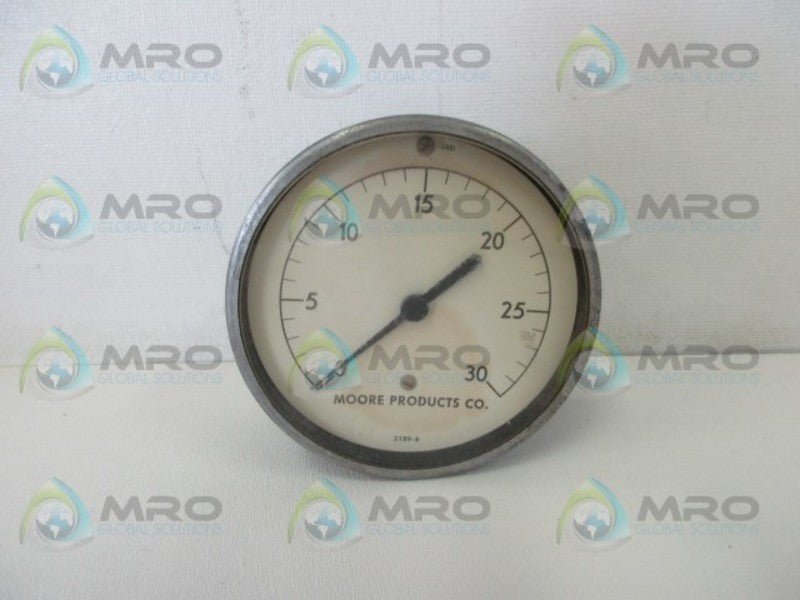 MOORE 3189-6 PRESSURE GAUGE  UNMP