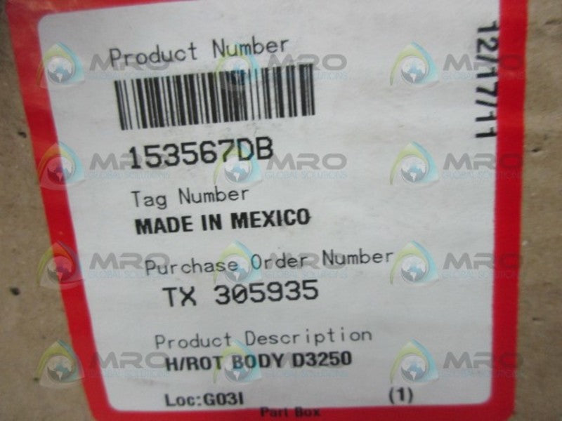 FLOWSERVE 153567DB ROTATING FACE  NSMP