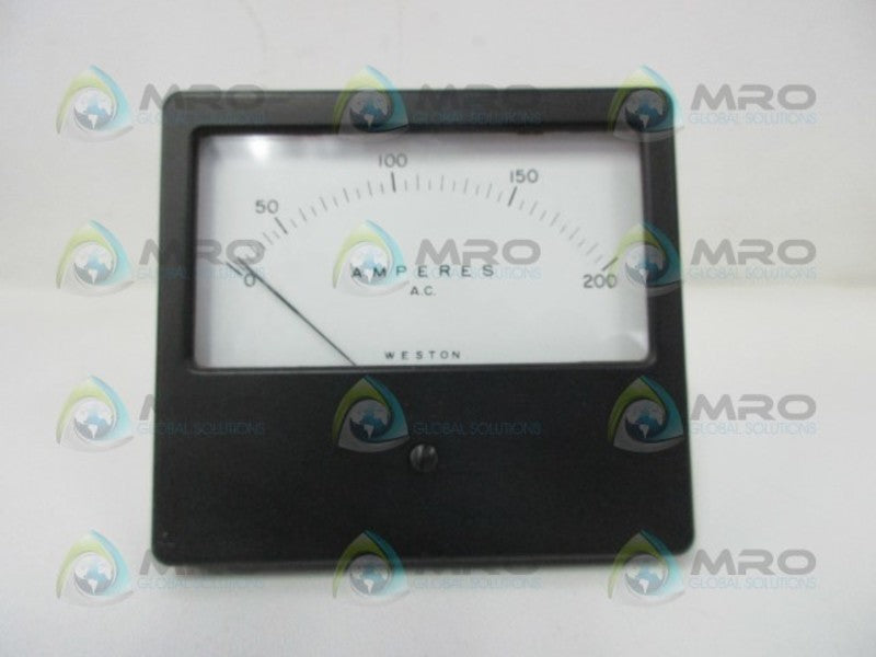 WESTON 2044 AMP METER 0-200  NSMP