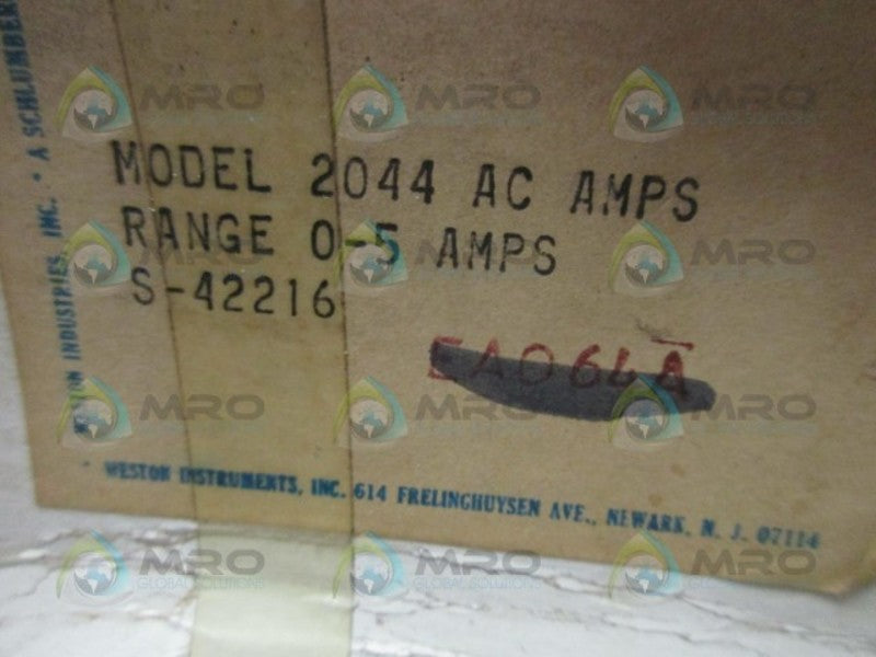 WESTON 2044 AMP METER 0-200  NSMP
