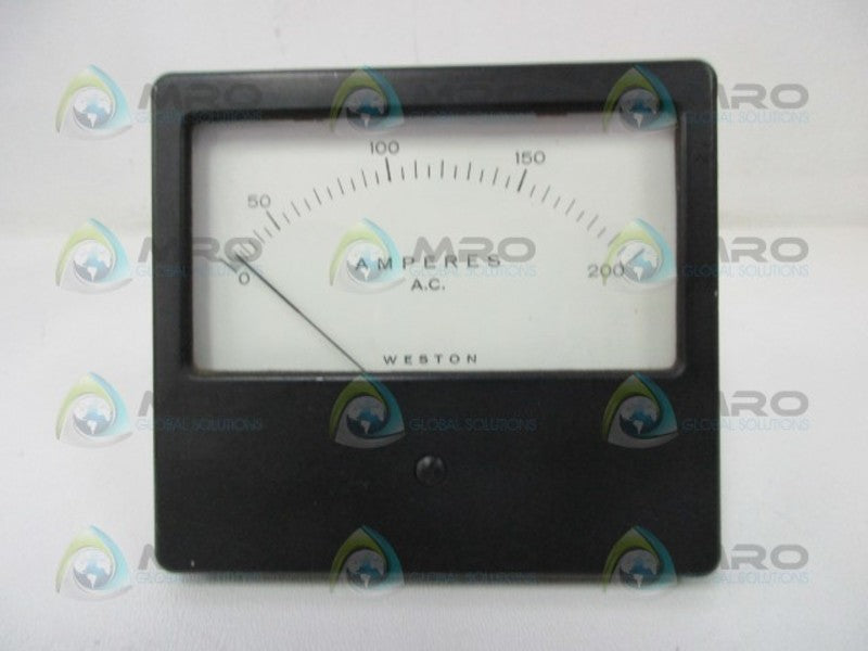 WESTON 1944 AMP METER 0-200  NSMP