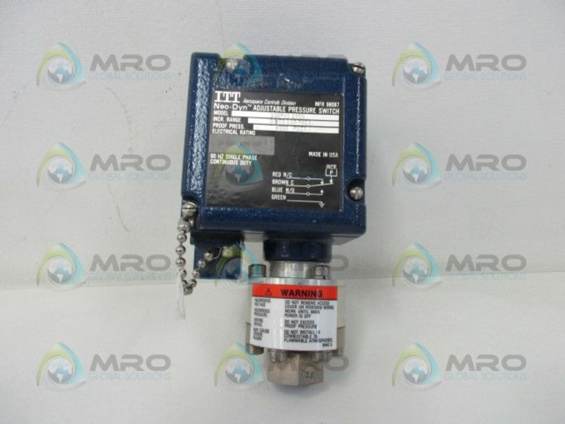 ITT 100P4S1205 ADJUSTABLE PRESSURE SWITCH  NSNP