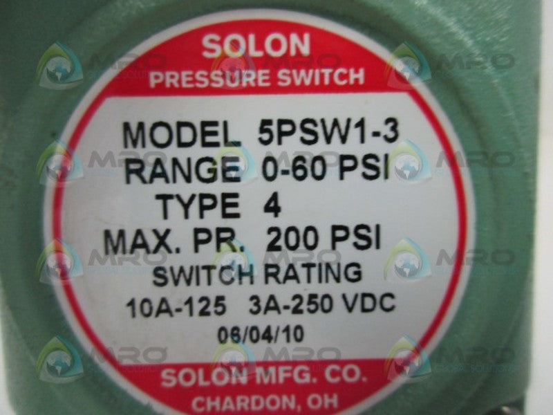 SOLON 5PSW1-3 PRESSURE SWITCH  NSNP