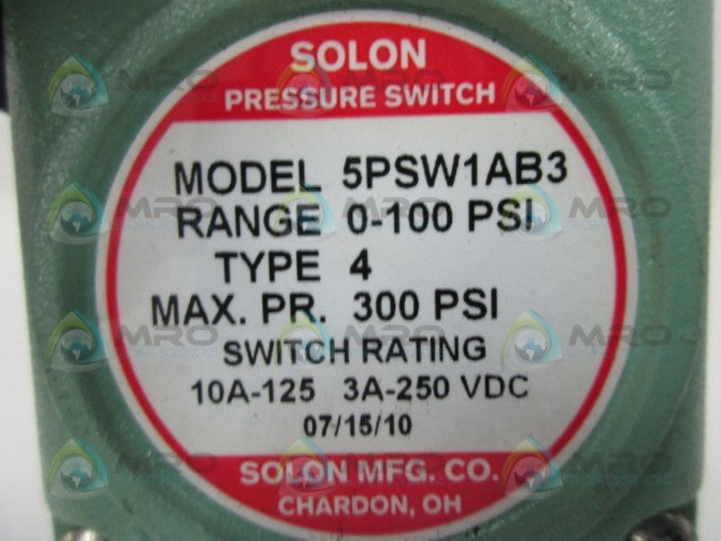 SOLON 5PSW1AB3 PRESSURE SWITCH  NSNP