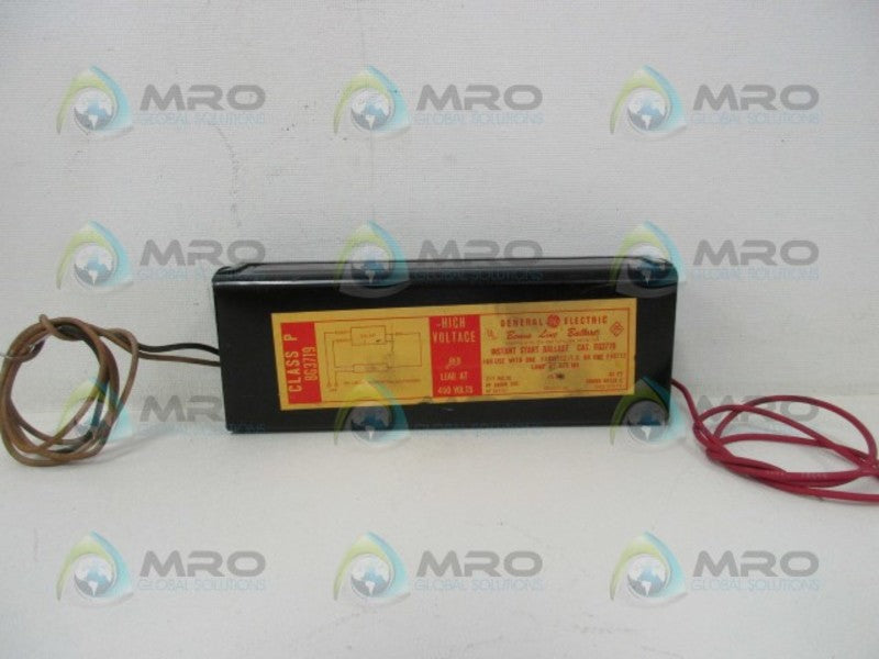 GENERAL ELECTRIC 8G3719 INSTANT START BALLAST  UNMP