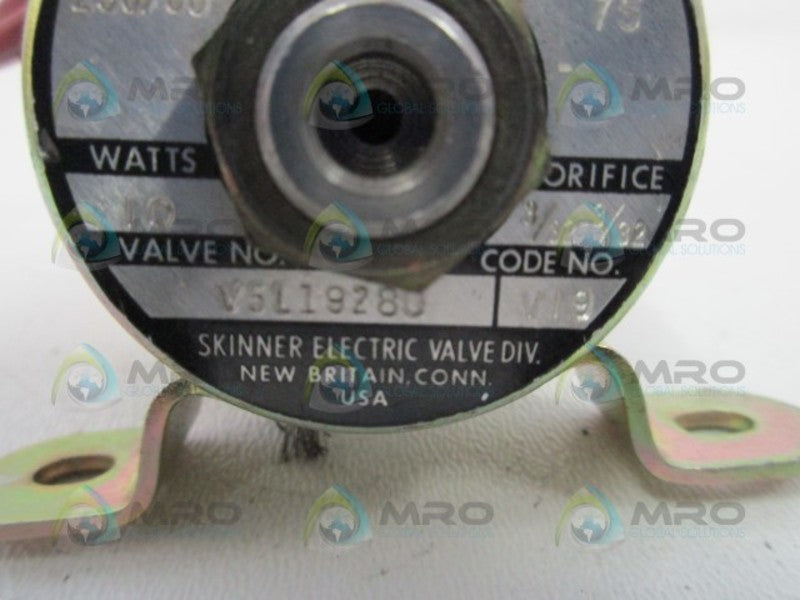 SKINNER ELECTRIC V5L19280 SOLENOID VALVE  UNMP