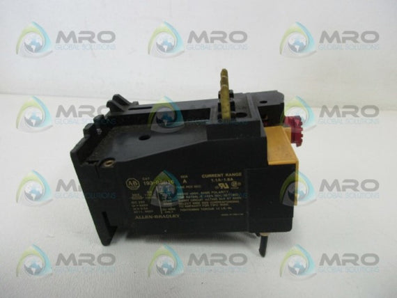 ALLEN BRADLEY 193-BSB16 SER. A OVERLOAD RELAY  UNMP