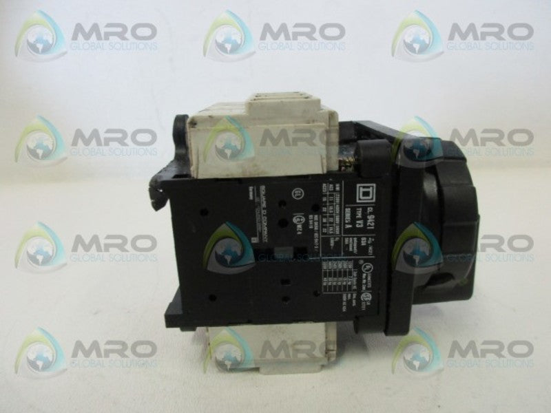 SQUARE D 9421-V3 NON-FUSIBLE DISCONNECT (AS PICTURED)  UNMP