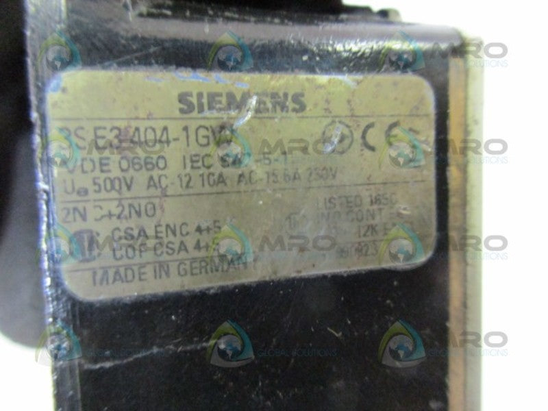 SIEMENS 3SE3404-1GW LIMIT SWITCH  UNMP
