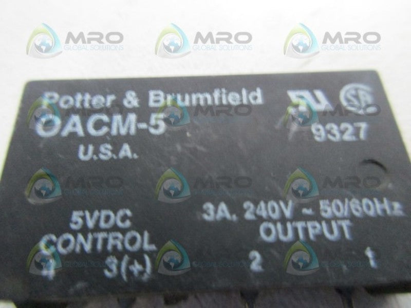 POTTER & BRUMFIELD OACM-5 I/O MODULE  UNMP