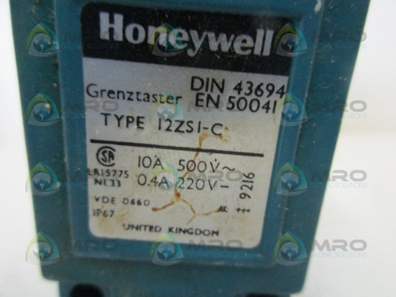 HONEYWELL 12ZS1-C LIMIT SWITCH  UNMP