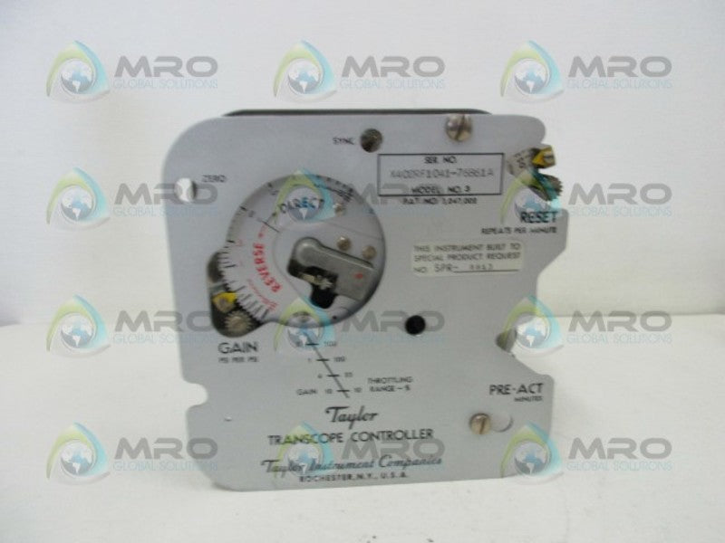 TAYLOR NO. 3 TRANSCOPE CONTROLLER  UNMP