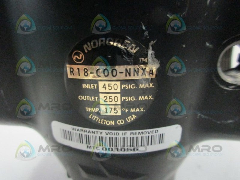 NORGEN R18-C00-NNXA PILOT REGULATOR  UNMP