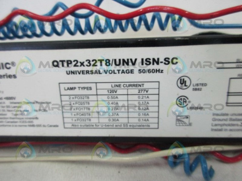 SYLVANIA QTP2X32T8/UNVISN-SC BALLAST  UNMP