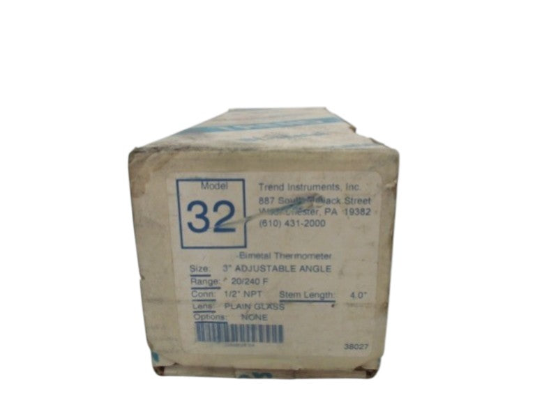 TREND 32 ADJUSTABLE TEMPERATURE GAUGE 20-240 4"  NSMP