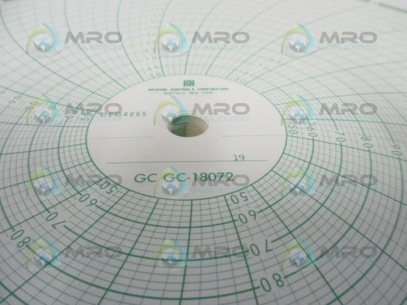 GRAPHIC CONTROLS GC-18072 RECORDING CHARTS  NSMP